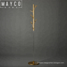 Mayco Fashion Creative Rotating Indoor Modern Clear Acrylic Gold Coat Rack